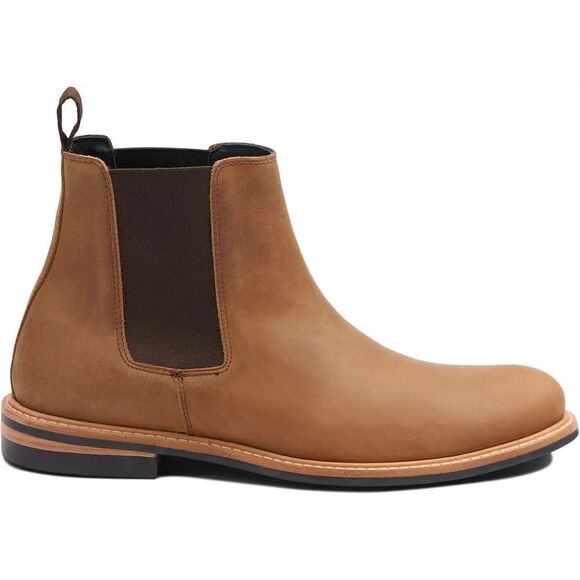NISOLO $260 All-Weather Waterproof Textured Leather Chelsea Marco Slip-On Boots